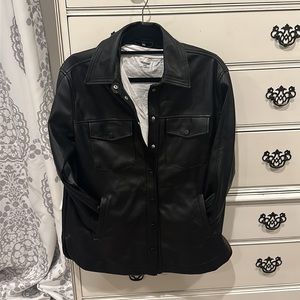 Blank NYC size S Faux leather Shacket